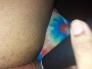 Preview 4 of So horny !! Teasing my ebony pussy