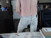 Preview 4 of Super tight jeans make me hard!
