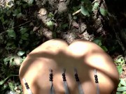 Preview 3 of Beautiful busty blonde gets fucked doggy style in the Forest
