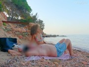 Preview 5 of BEACH FUCK INFIDELITY WEEKEND: I fuck the slut wife on the beach