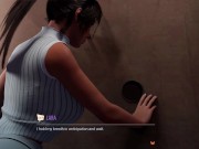 Preview 5 of Lara Croft BLOWJOB PEEKING UPSKIRT in the LIBRARY ANAL FINGERING DEEPTHROAT