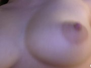Preview 3 of Hot teen slut with the biggest nipples does hard penetration