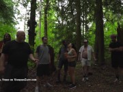 Preview 2 of 19 Hikers Fucking in the Forest - Dirty Cum Kisses & Anal - Cliff Media