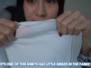 Preview 5 of [4K] Transparent White Shirts Wet vs Dry Try on Haul with Elixir Elf