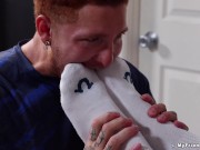 Preview 6 of Jeremiah Worships Heath Size 12 Feet Before Fucking It