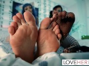 Preview 4 of JOI Foot Tease with Jewelz Blu and Xwife Karen