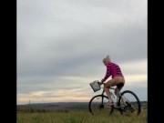 Preview 1 of BIKE walk fIELD naked outdoor