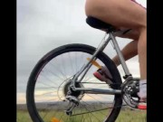 Preview 2 of BIKE walk fIELD naked outdoor