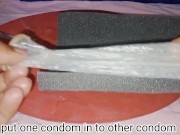 Preview 2 of HOW TO MAKE A PLASTIC PUSSY: SEX TOY AT HOME AND DOING CUM WITH IT: TUTORIAL AND TEST