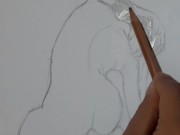 Preview 5 of how to draw women figure #art #drawing #sketch #figure #graphite_pencil #poses=