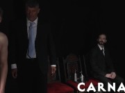 Preview 6 of MasonicBoys Cute little Sage Roux fucked raw by hot DILF in suits