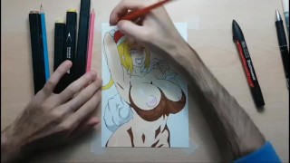 The Big Boobs of Tsunade for the Christmas Special!!!! Hot Drawing +18=