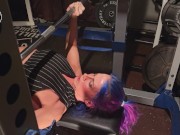 Preview 1 of TRAILER - Grindset Mindset - Sweaty Workout/JOI Femdom