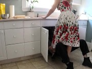 Preview 1 of BORED MILF HOUSEWIFE FUCKS PLUMER BREEDING CREAMPIE