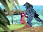 Preview 3 of Fucking A Furry On The Beach | VR |