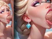 Preview 1 of Elsa from Frozen swallows fresh cum and gets cock in her anus