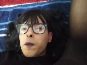 Preview 3 of Self Facial and Cum Eating Compilation (No Music) Sissy Crossdresser