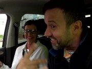 Preview 2 of Two strangers in the car fuck a hot milf