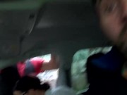 Preview 3 of Two strangers in the car fuck a hot milf