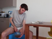 Preview 5 of Pissing in our salad bowl and I my flatmate comes in 😄