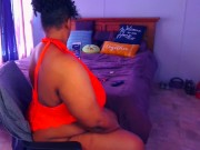 Preview 2 of Sexy Webcam Model Trina Foxx showing off her big Ebony Booty, Sexy BBW Body