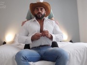 Preview 2 of Mexican Bull Fernando is Milked and Edged by Another Man [WorldStudZ]