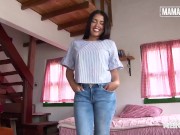 Preview 1 of Latina Teen Juliana Restrepo Gets Pounded Deep By Hard Cock After Interview - CARNE DEL MERCADO