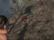 Preview 2 of Rise of the Tomb Raider Nude Game Play [Part 17] New 2024 Hot Nude Sexy Lara Nude version-X Mod