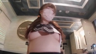 Chubby Big Ass Girlfriend / Doggy Style / Japanese Amateur Couple / Hairless Pussy