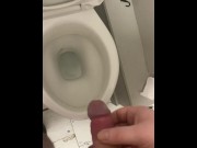 Preview 3 of Chubby Degen Strokes His Cock 'Till He Busts While Taking a Piss