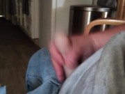 Preview 3 of Cumming in my jeans with my packer