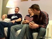 Preview 2 of Jeremiah Johnson And His Buddies Piss Wank And Cum Together