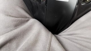 While I'm on my motorbike outdoors you can see my big dick under the sweatpants OF : MarcoXLaries