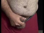 Preview 3 of Chubby Man Cums In The Middle Of The Night For You