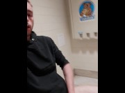 Preview 6 of Public masturbation in bathroom