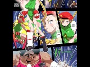 Preview 1 of Street Fighter - Chun Li and Cammy White Threesome (Hentai)