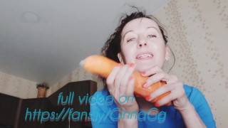 oh, I'm so funny and I fuck with vegetables, but I love a lively and warm dick more. Horny Ginna