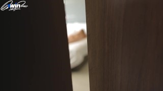 Peeping, Hard Fucking, Pussy Licking and Cheating Is A Typical Morning Of A Hotel Cleaner
