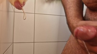 Handjob in the shower