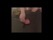 Preview 2 of Bestie’s cock and balls will surely turn black and blue later. The price of firing his loads.