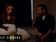 Preview 1 of FAMILY SINNERS - Penelope Kay Uses Her Stepdad As Her Sex Machine She Can Turn On Whenever She Wants