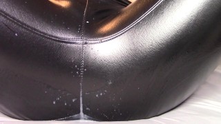 Leather Leggings Squirt And Cream