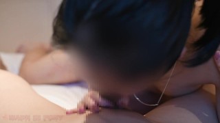Japanese college student has sex while wearing lingerie