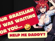 Preview 1 of ASMR | Your Brazilian Girl moaning for you