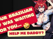 Preview 2 of ASMR | Your Brazilian Girl moaning for you