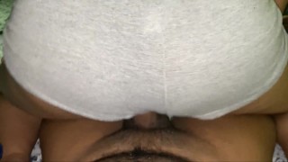 I fucked her with her panties on and the worst thing is that I ended up inside her tight pussy