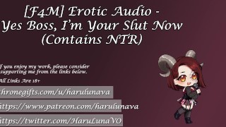 Contains NTR! Yes Boss, I'm Your Slut Now - Script Fill By HaruLuna