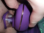 Preview 1 of purple licking sucker toy compilation