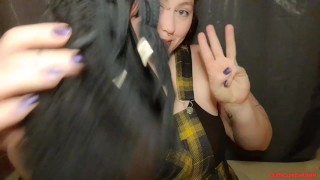 ASMR Fabric Scratching in Big Tit BBW in 4 Tops 😇 No Talking & Bra 😈