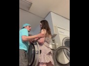 Preview 4 of Getting caught fucking at the laundromat!